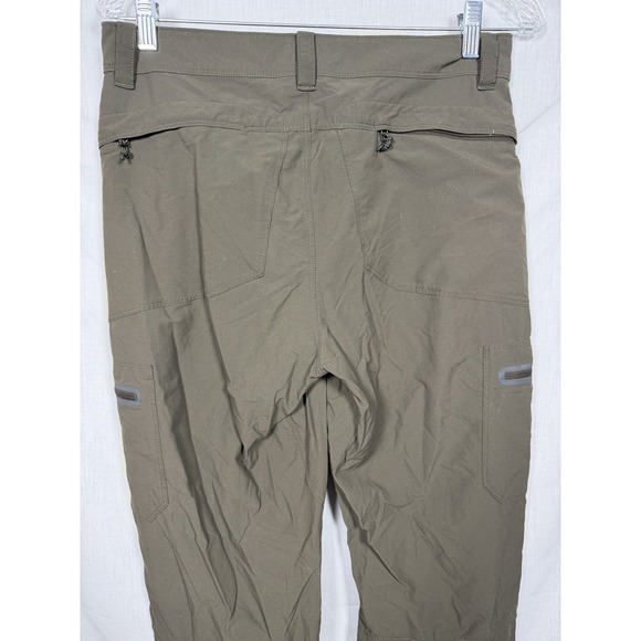 LL Bean Cargo Pants Men's 30x34 Khaki Nylon Spandex Outdoor Travel Lightweight - Picture 9 of 13